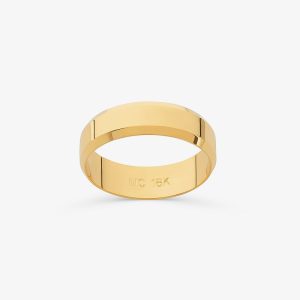 Aliança Chanfrada em Ouro Amarelo 18k - 5,2 mm