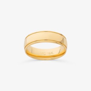 Aliança em Ouro Amarelo 18k - 6 mm