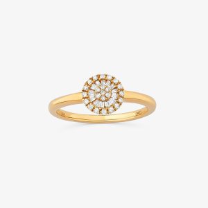 Anel com Diamantes em Ouro Amarelo 18k - 8 mm