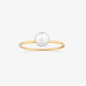 Anel de Pérola em Ouro Amarelo 18k