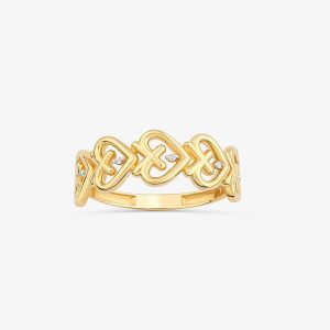 Anel em Ouro Amarelo com Diamante
