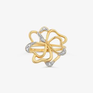 Anel em Ouro Amarelo com Diamantes - 16