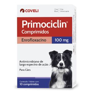 Antimicrobiano Primociclin 100mg Coveli - 10 Comprimidos