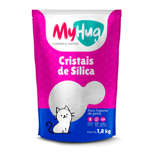 Areia Sílica MyHug Regular para Gatos - 1,8 kg
