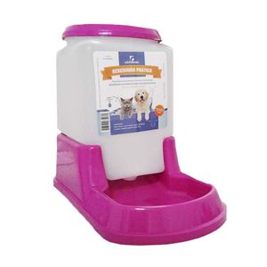 Bebedouro Prático Automático Cães e Gatos Alvorada Rosa - Único