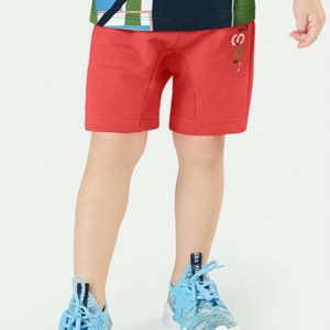 Bermuda Infantil Moletom Vermelho
