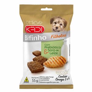 Bifinho Cães Filhotes Frango Kadi - 55 g