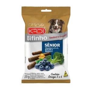 Bifinho Cães Sênior Brócolis e Blueberry Kadi - 55 g