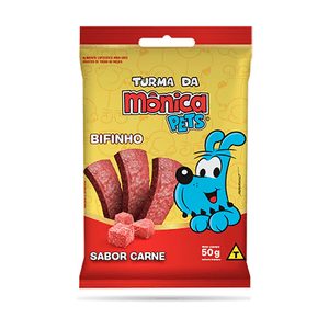 Bifinho Turma da Mônica Cães Adultos Carne - 50g