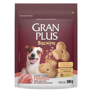 Biscoito GranPlus Cães Adultos Frango - 300 g