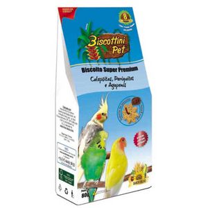 Biscoito para Calopsitas e Periquitos Biscottini Pet - 80 g