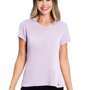 Blusa Básica Visco Tricô Feminina Roxo