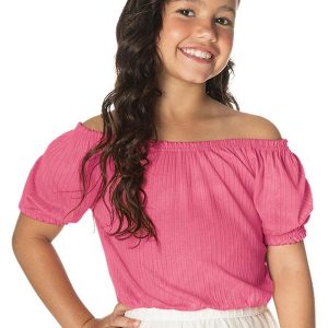 Blusa Ciganinha Infantil Rosa