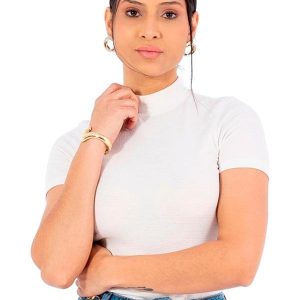 Blusa Feminina Ana Ruga Feminino Bege