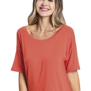 Blusa Feminina Andorra Flamê Básica Rovitex Laranja