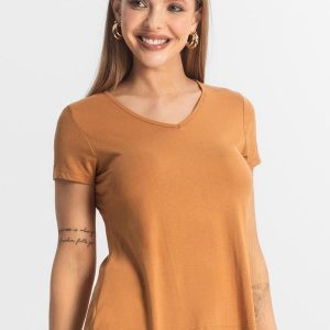 Blusa Feminina Básica Marrom