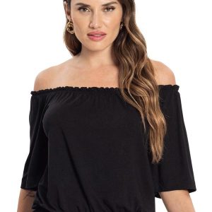 Blusa Feminina Ciganinha Preto