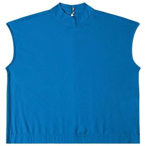 Blusa Feminina Gola Alta Azul
