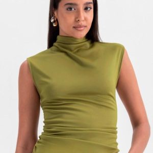 Blusa Feminina Gola Alta Verde
