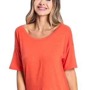 Blusa Feminina Lisa Básica Laranja