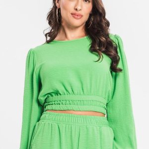 Blusa Feminina Manga Longa Verde
