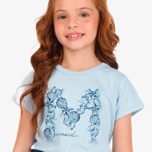 Blusa Feminina Meia Malha Azul