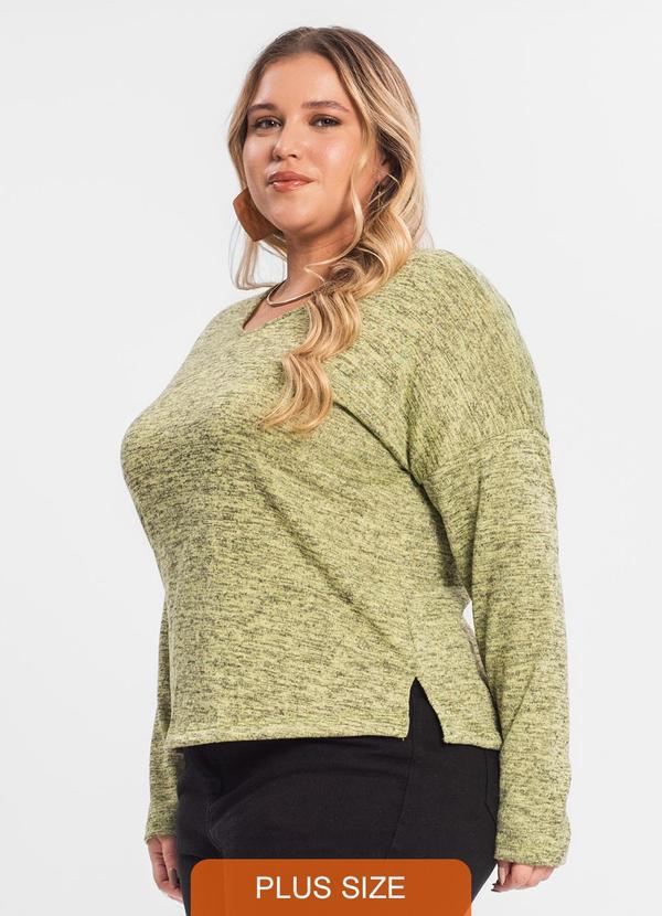 Blusa Feminina Plus Infinita Cor Amarelo