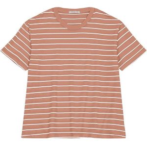 Blusa Feminina Plus Size Gola Redonda Marrom