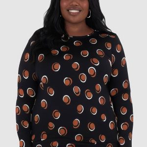 Blusa Feminina Poá Plus Preto