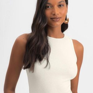Blusa Feminina Regata em Viscose Natural