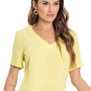 Blusa Feminina Viscose Amarelo