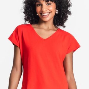 Blusa Feminina Viscotorcion Laranja