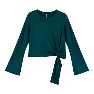 Blusa Feminina com Amarração Lateral Verde