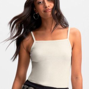 Blusa Feminina em Ribana Canelada Natural