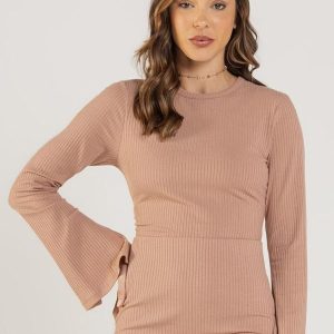 Blusa Feminina em Ribana Marrom