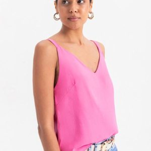 Blusa Feminina em Tecido Rosa