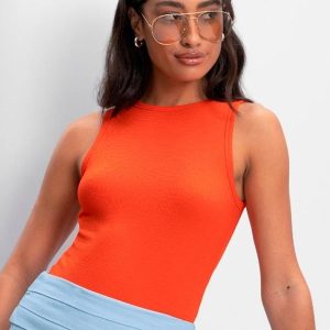 Blusa Feminina em Viscose Laranja
