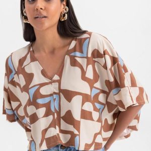 Blusa Feminina em Viscose Marrom