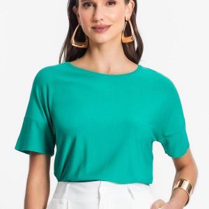Blusa Feminina em Viscose Verde