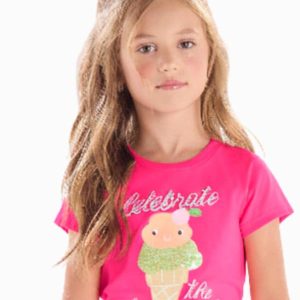 Blusa Infantil Feminina Quimby Rosa
