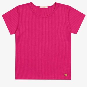 Blusa Infantil Menina Canelada Rosa