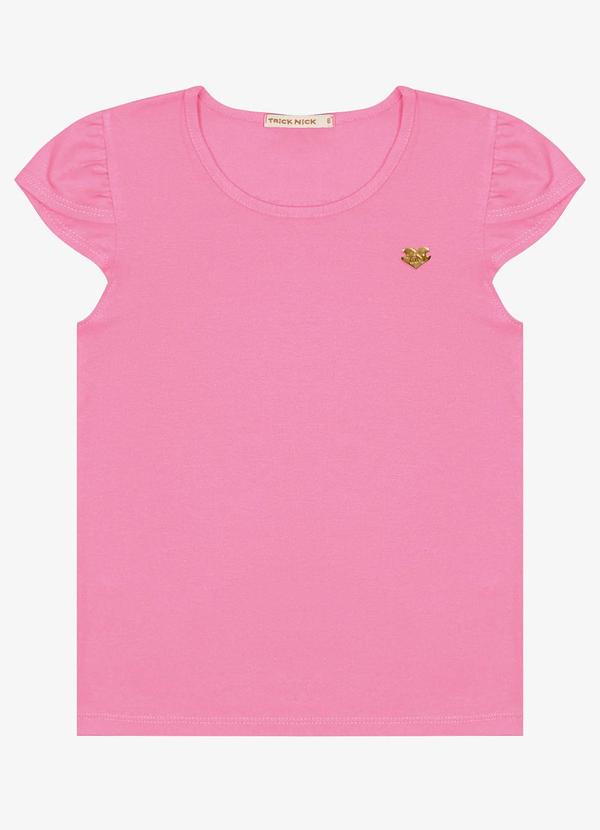 Blusa Infantil Menina Cotton Leve Rosa