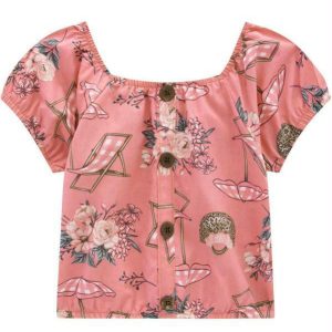 Blusa Infantil MeninaRosa