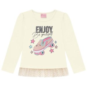 Blusa Infantil em Bege