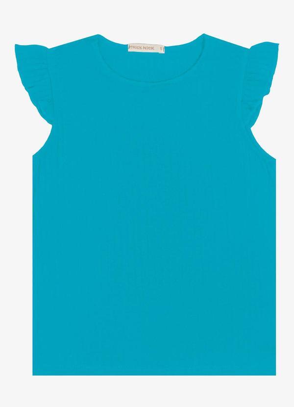 Blusa Juvenil Menina Ribana Azul