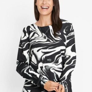 Blusa Manga Longa New Waves Preto