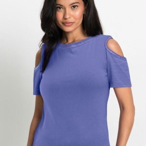Blusa Ombro Vazado Roxa