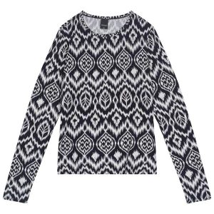 Blusa Paisley em Viscose Feminina Branco