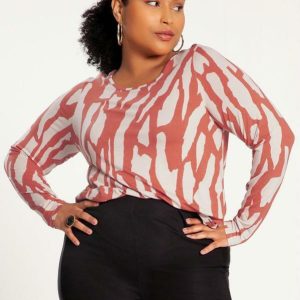 Blusa Plus Size em Viscose Laranja