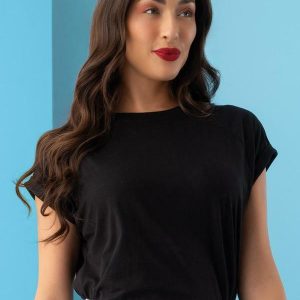 Blusa Preto em Malha de Algodão